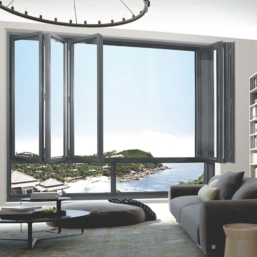 Aluminum Bi-Folding Windows