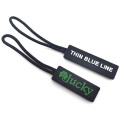 Black Zip Puller Custom Logo Pvc Pull Yourtper