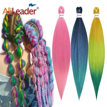 AliLeader 20" 26" Heat Resistant Freetress Braid Hair Jumbo Braids Synthetic Hair EZ Pre Stretch Braiding Hair
