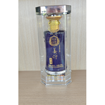 Espíritu de jengibre 53% ABV en caja transparente