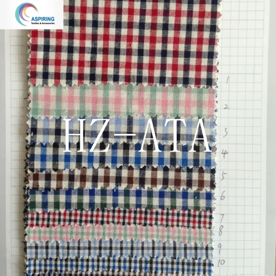 Yarn Dyed 100 Cotton Plaid Shirt Fabric