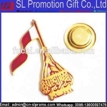 High Quantity Metal QND Logo Magnetic Pin For Qatar National day