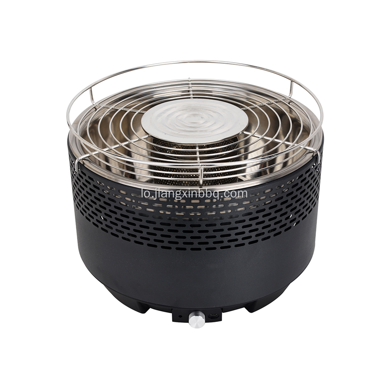 Round Grillless Smokeless Garden Outdoor Charcoal BBQ Grill