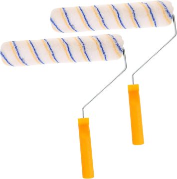Customized 9'' Paint Roller Set for Large Painting Interior - Polyester Fabric 18mm Nap High Absorption