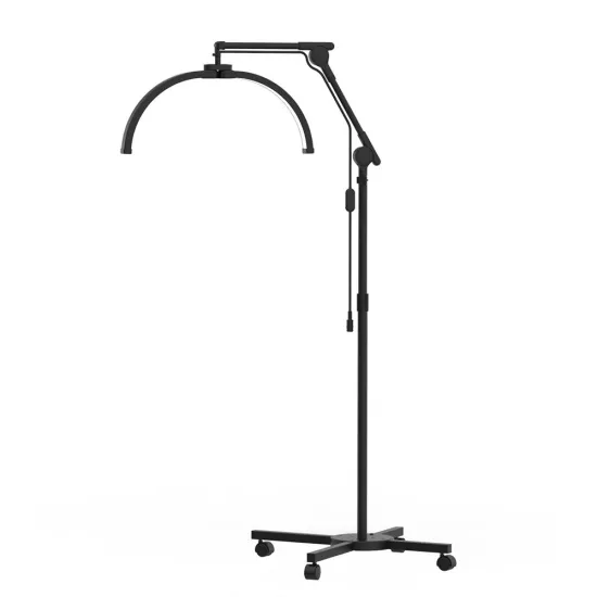 Half Moon LED Nail Table Light with Casters
