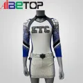 Uniformes de líderes de torcida de top de colheita personalizada sexy