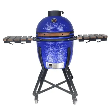 SEB KAMADO BLUE Outdoor Grill Bbq Grill Charcoal for Christmas Party 18 Inch Kamado Grill