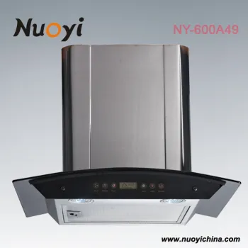 Stainless steel Kitchen chimney with curved shape