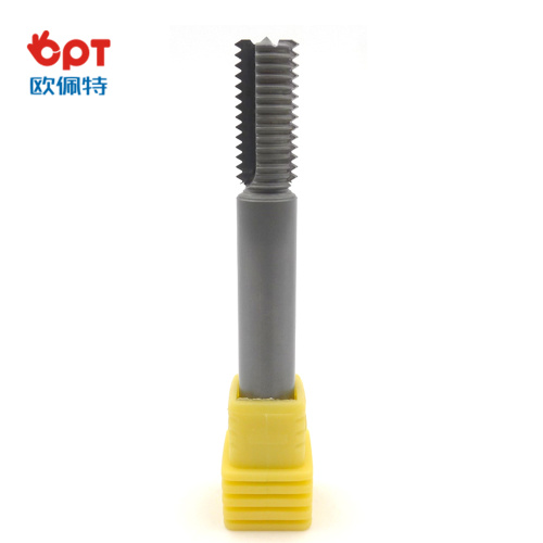 PCD indexable thread milling cutter on block