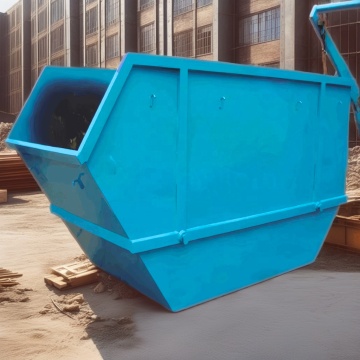 Mobile Garbage Metal Waste Bin Trailer: Industrial Skip Loader Container for Ecological Refuse