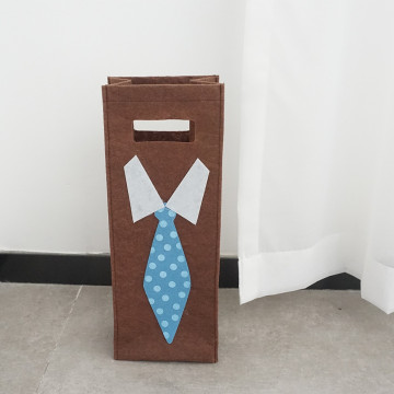Felt Personalized Handle Wine Bag Tie Design