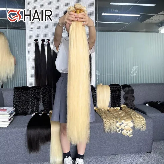 GS Wholesale: 613 Raw Virgin Cuticle Aligned Blonde Russian Hair Extensions