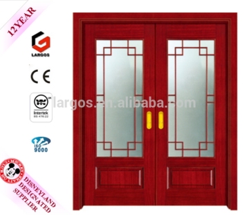 China gold manufacturer Trade Assurance wooden glass door