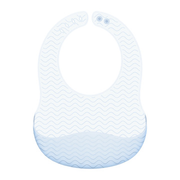 Bpa Free Soft Translucent Feeding Silicone Baby Bib