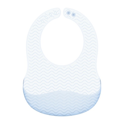 Bpa Free Soft Translucent Feeding Silicone Baby Bib