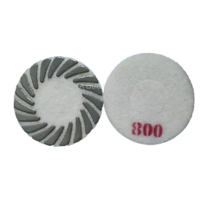 9\" and 11\" Fenix Diamond Sponge Polishing Pads for Concrete Floor Grinding