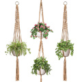 como suporte de planta macrame