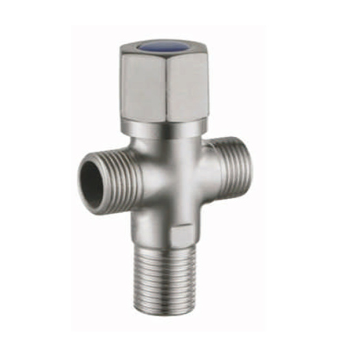 Bathroom chrome plated time delay push button faucet