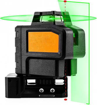 360 Degree Rotary 4D Green Laser Level - 16/12 Lines Self-Leveling Dot Line Laser Measure Tool