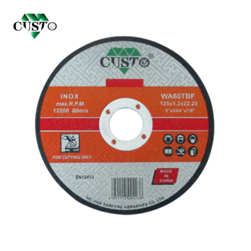 Custo -Schleifhersteller Korea 115 -mm -Schleifschneidscheibe für Inox Edelstahl