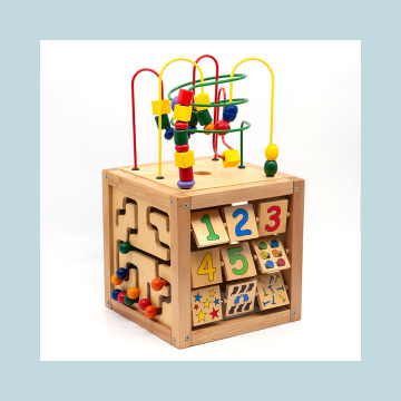 Kit de la casa de juguetes de madera, juguetes de madera para niños pequeños