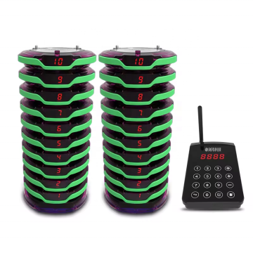 Wireless Coaster Buzzer System for Restaurant and Cafe Paging