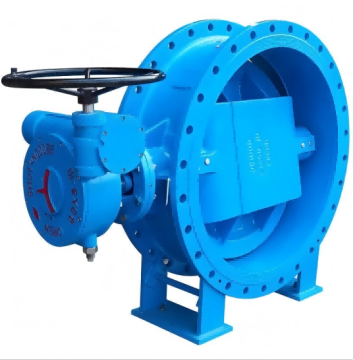 Katup Kupu-Kupu Flange Eksentrik Ganda Manual