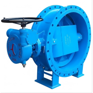 Válvula de borboleta de flange excêntrica dupla manual
