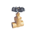 Brass solder gate valve