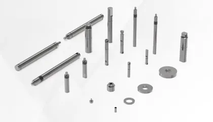 Wear-resistant stainless steel thru-shaft