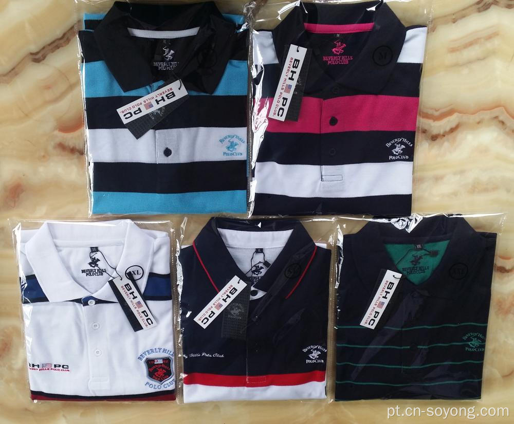 Camiseta polo masculina BHPC Israel estilo personalizado listra tingido