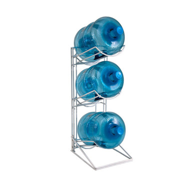 Metal Wire White Powder Coated 3-Tier 5 Gallon Water Bottle Dispenser Rack
