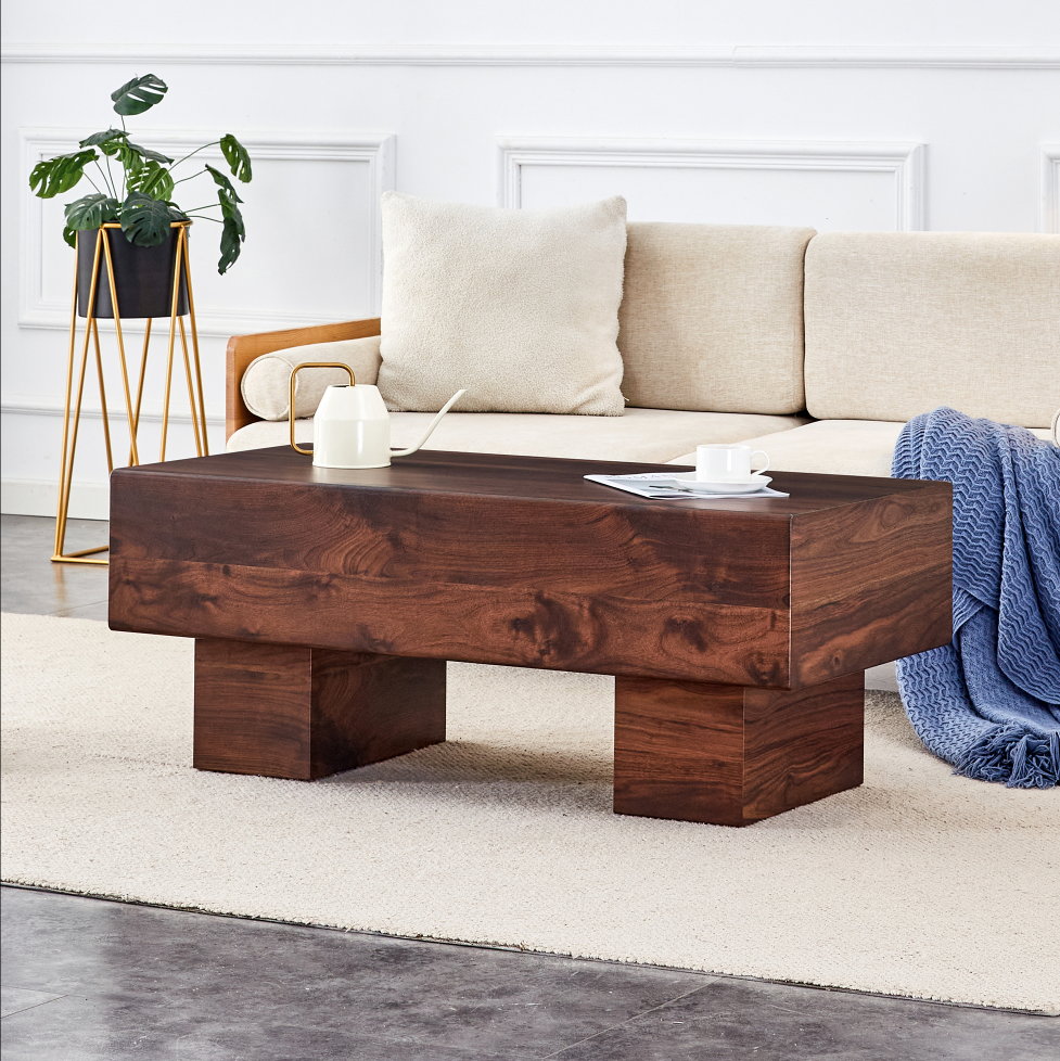 Modern wooden coffee table for home