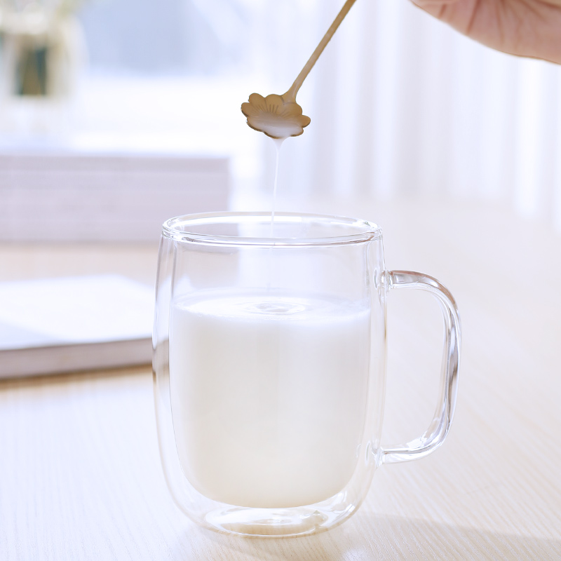 helder borosilicaatglas koffiekopje drinken geïsoleerde glazen espresso warme drank mokken