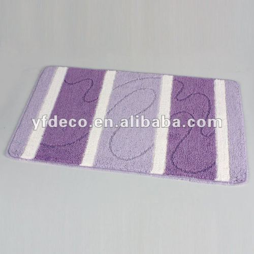 Acrylic loop and cut bath mat