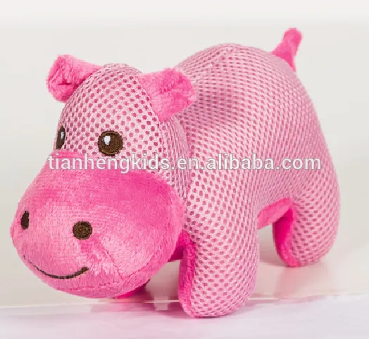 7 inch cute hippo plush toy for infant and child