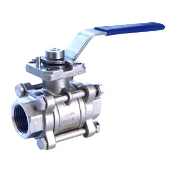 3-Piece Ball Valve with Threaded Ends (BT-3F-DM)