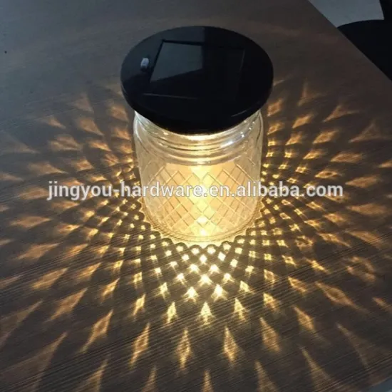 solar glass jar led light