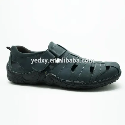 fashionable and comfortable men's hole summer geneine leather casual shoes