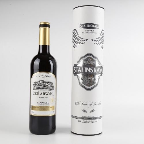 Cardboard Tube Packaging Personalised Red Wine Gift Box