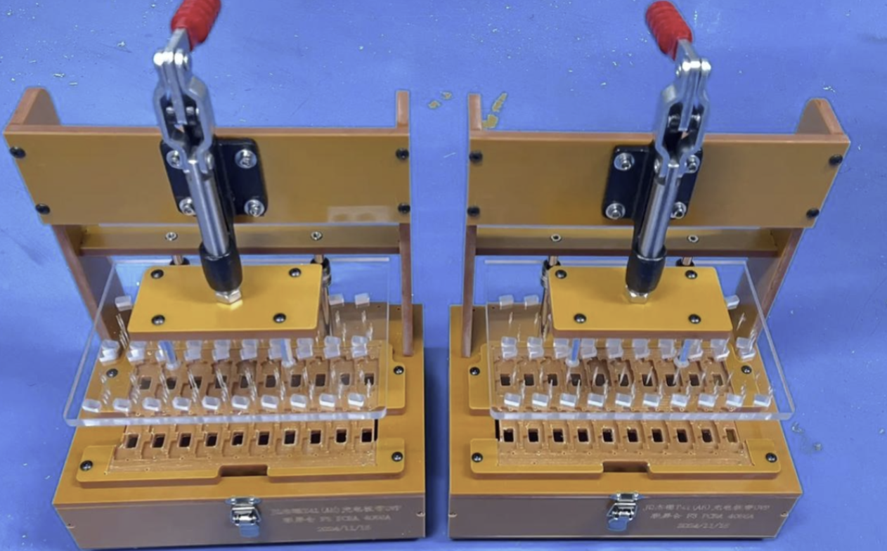 Manual pressing circuit board test stand