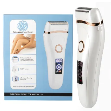Waterproof Full Body Electric Shaver with LCD Lock Function for Wet and Dry Use