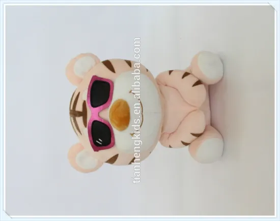 Decorative plush toys friend gifts Lovely Colorful Hawaii Series Pink Tiger