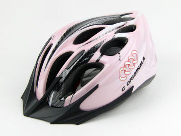 Custom Mountain Adult Bicycle Helmet Pink Simple With 18 Vent Holes