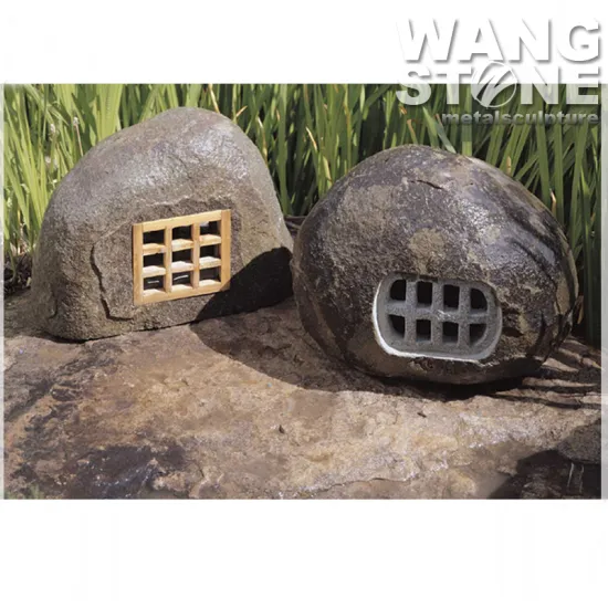 Round Cute Granite Park Stone DVD Player