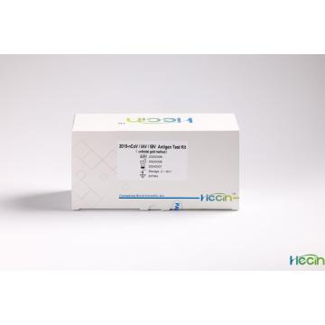 Kit d&#39;essai antigène 2019-NCOV / IAV / IBV (méthode colloïdale d&#39;or)
