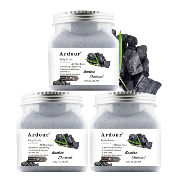 Ready to Ship: Fruit Body Scrubs with Bamboo Charcoal - Exfoliating & Moisturizing for All Skin Types