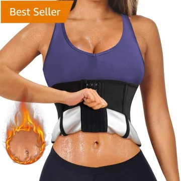 Womens Sauna Sweat Slimming Compression Waist Trainer Cincher Shapewear Corset
