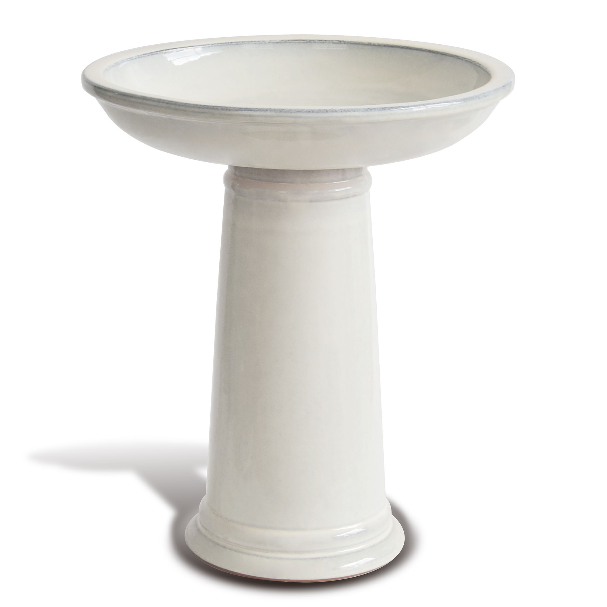 Cream Birdbath