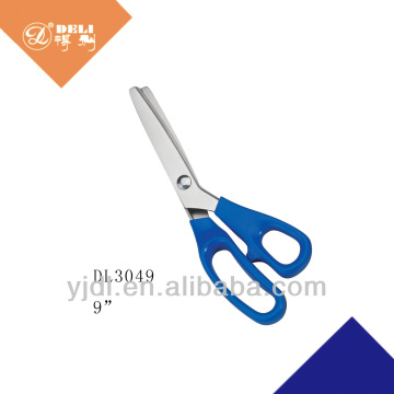 9 inch Hot sale Soft handle stainless steel pinking tailor scissors